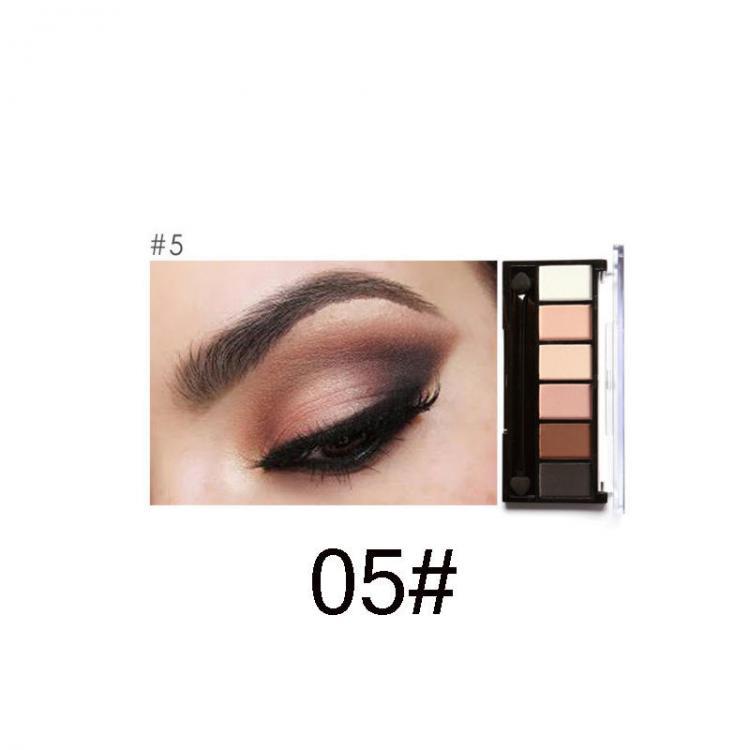 shopping איפור FOCALLURE 6 Colors Nude Eye Shadow Shimmer Matte Earth Color Eyeshadow Palette Cosmetic Makeup Set