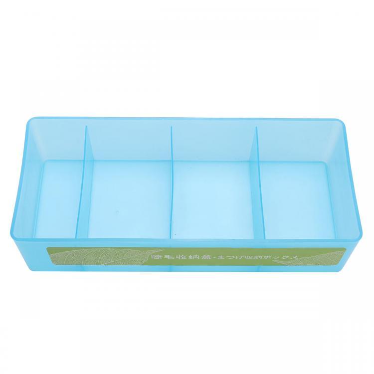 shopping איפור 4 Slots Cosmetic False Eyelash Organizer Holder Tool Storage Box Makeup Display Stand Container