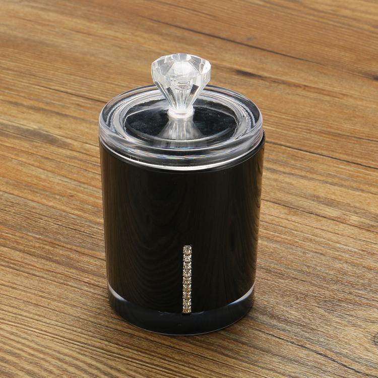 shopping איפור Transparent Acrylic Cotton Swab Holder Organizer Storage Box Container Makeup Cosmetics Tool