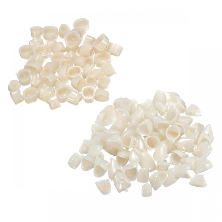 shopping טיפוח חלל הפה והשיניים Dental Temporary Crown Material 70pcs Anterior 50pcs Molar Teeth Veneers