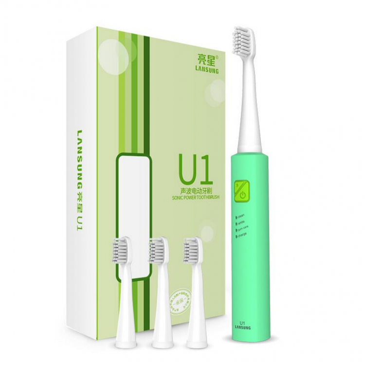 shopping טיפוח חלל הפה והשיניים LanSung U1 USB Sonic Teeth Clean Whitening Smart Electric Toothbrush Oral Gum Care Rechargeable