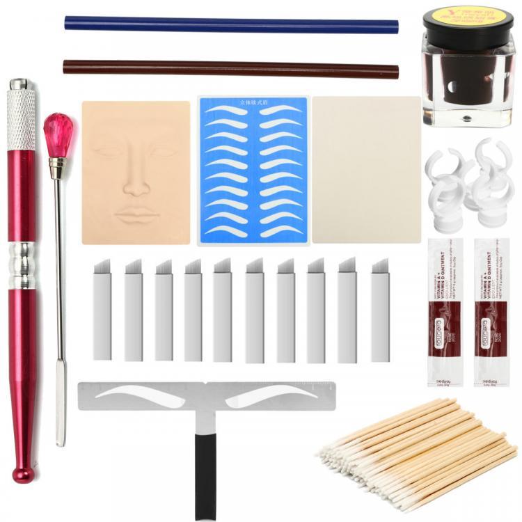shopping קעקועים Semi Permanent Tattoo Accessories Set Beginner's Tool For Eyebrows Painting Full Tools