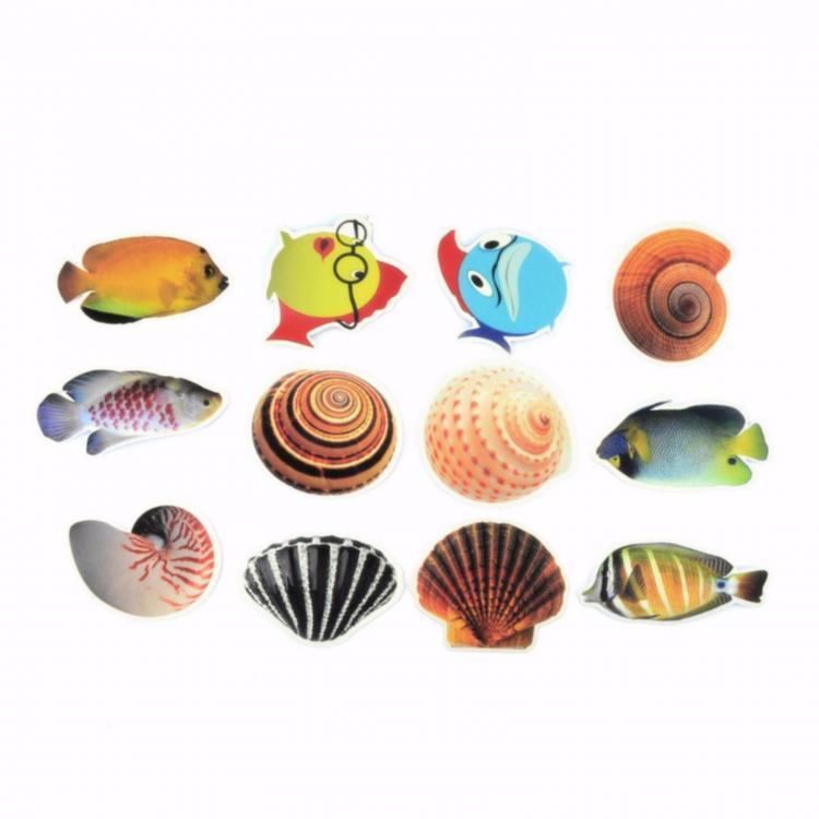 shopping קעקועים 6pcs Sea Bath Tub Noctilucence Stickers Cartoon Decals Treads Non Slip Anti Skid Wall Sticker