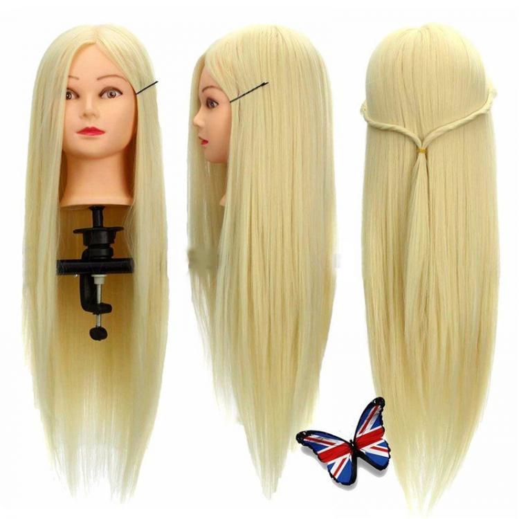 shopping שיער ואביזרים 30% Real Human Hair Training Head Salon Hairdressing Cut Mannequin With Clamp