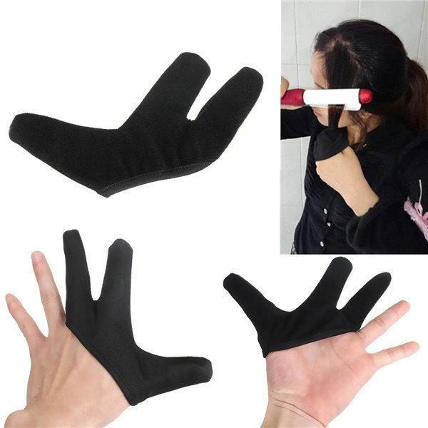 shopping שיער ואביזרים Heat Resistant Finger Glove For Hair Straightener Straightening Curling Hairdressing