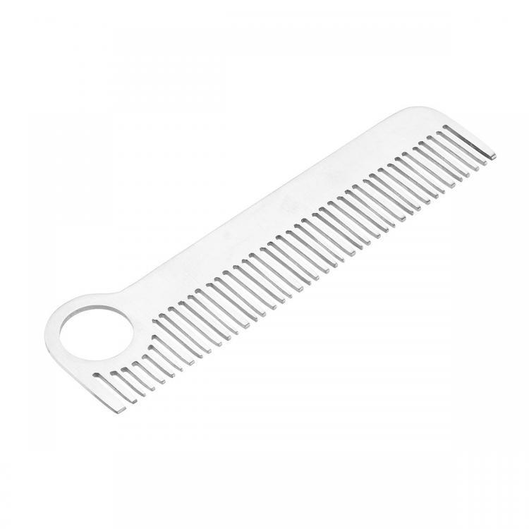 shopping שיער ואביזרים Tactical Comb Trainning Practice Metal Blade Comb Stainless Steel EDC Trainer Tool