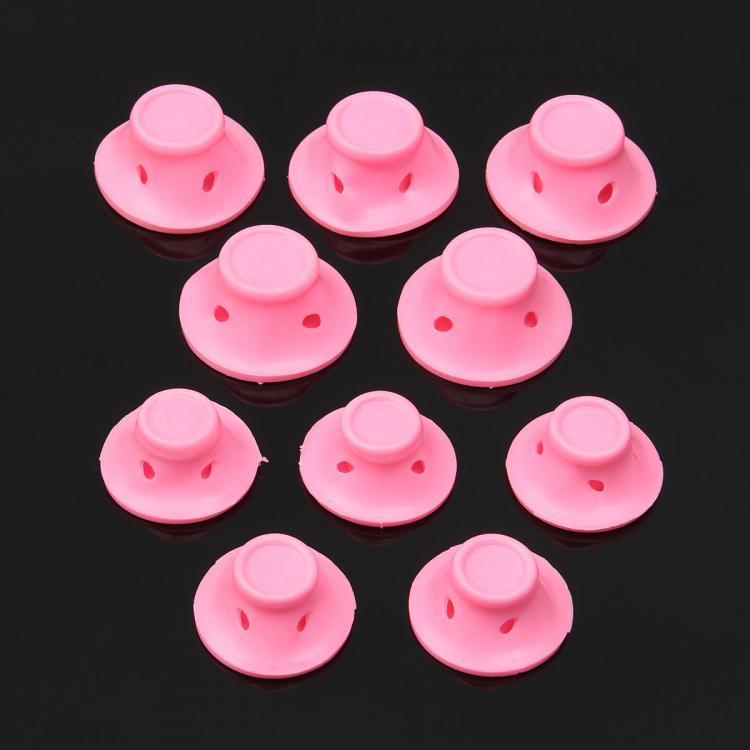 shopping שיער ואביזרים 10pcs Silicone Hair Curling DIY Roller Curler Soft Rubber Home Salon Styling Tools