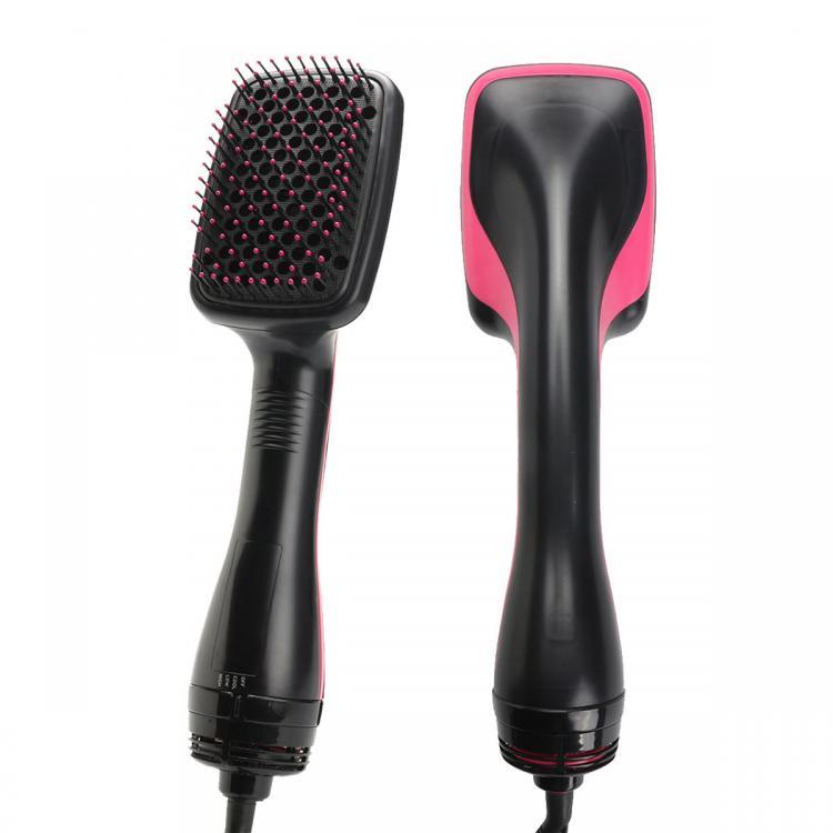 shopping שיער ואביזרים 2 in 1 1000W Smoothing Hair Dryer &amp; Paddle Brush Hair Styler Comb Salon Beauty