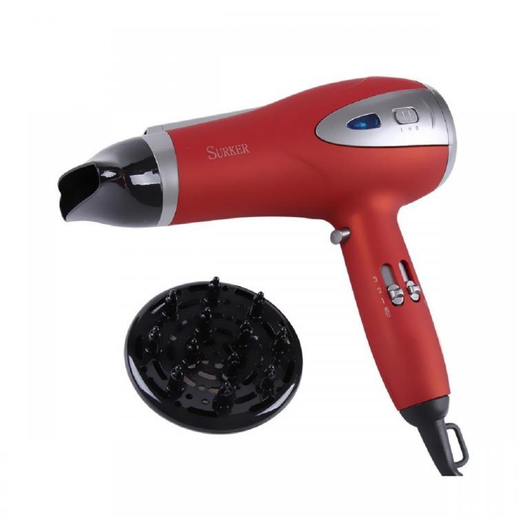 shopping שיער ואביזרים SURKER DW-718AI Multi-stage Wind Temperature Hair Dryer Control High Power Negative Anion Constant Temperature Protection for Powe