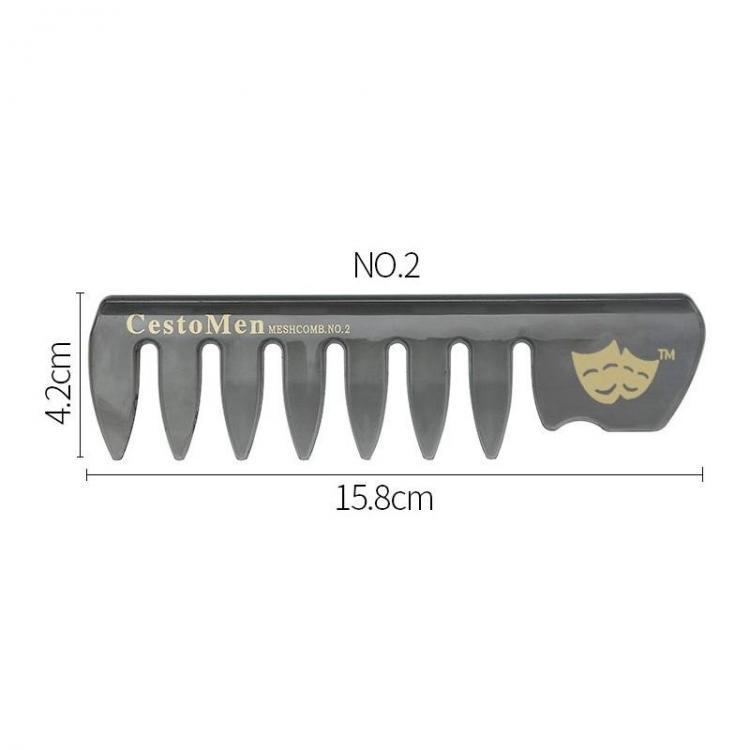 shopping שיער ואביזרים Retro Men's Head Comb Big Back Shape Comb Wide Tooth Head Insert Comb Fork Hair Scissors Tool