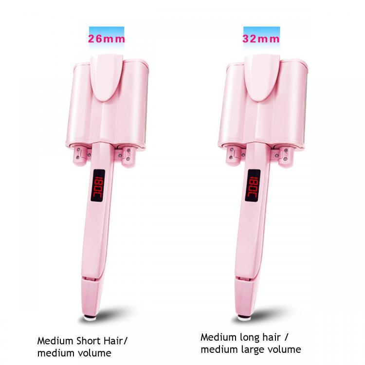 shopping שיער ואביזרים Voltage Universal Water Ripple Roller Large Roll Egg Roll Head Three Stick Wave Hair Curler