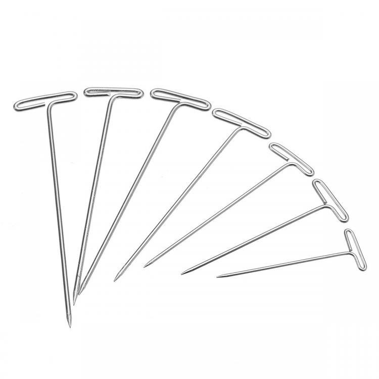 shopping שיער ואביזרים 100pcs T Pin Clips for Wig Piece Making Hair Extension Fix
