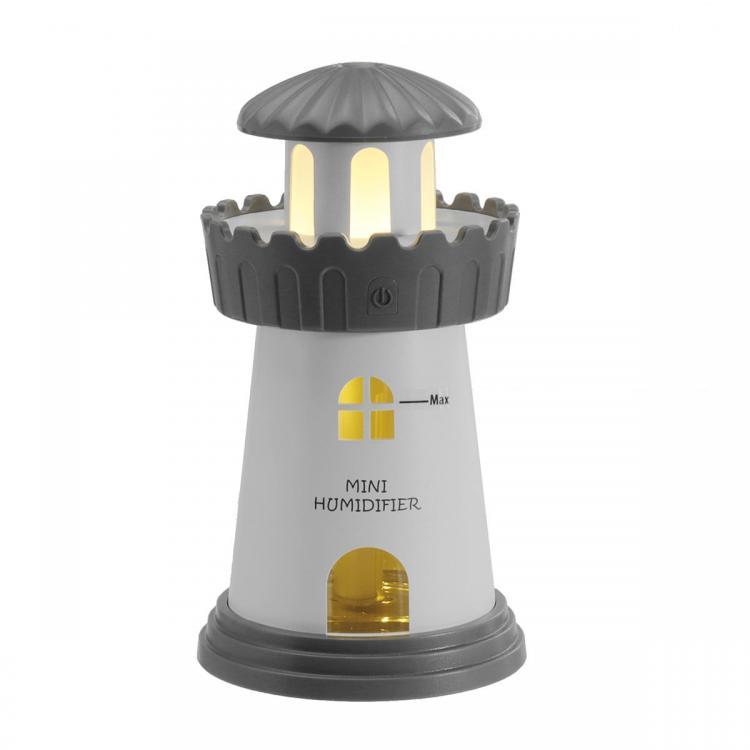 shopping מודדי לחץ דם וחום Lighthouse Shape 2.5w 150ML Air Humidifier Creative USB Air Purifier Mini Aromatherapy Machine Humidifier