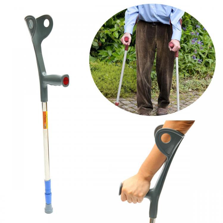 shopping מוצרי בריאות Walking Aid Forearm Crutch Adjustable Disability Arm Cuff Crutches Climbing Sticks