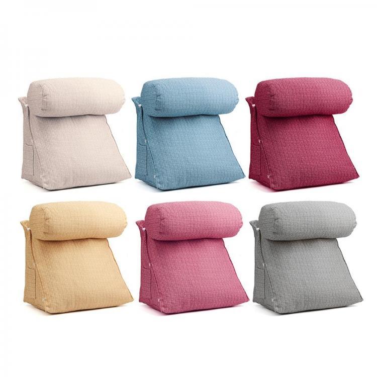 shopping מוצרי בריאות Adjustable Sofa Back Wedge Cushion Lumbar Support Pillow Brace Head Neck Shoulder Pad