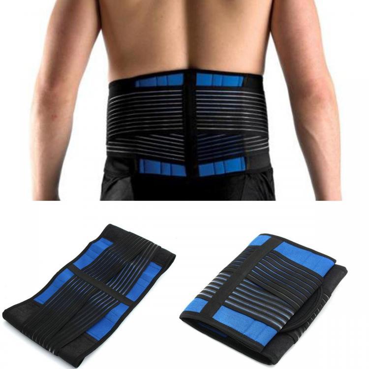 shopping מוצרי בריאות Neoprene Lower Back Support Compression Brace Pull Lumbar Disc Herniation Pain Relief Belt