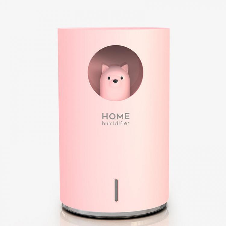 shopping מוצרי בריאות 900ml Bear LED Ultrasonic USB Air Humidifier Low Noise Aroma Essential Oil Cool Steam Diffuser Anti-dry Burning
