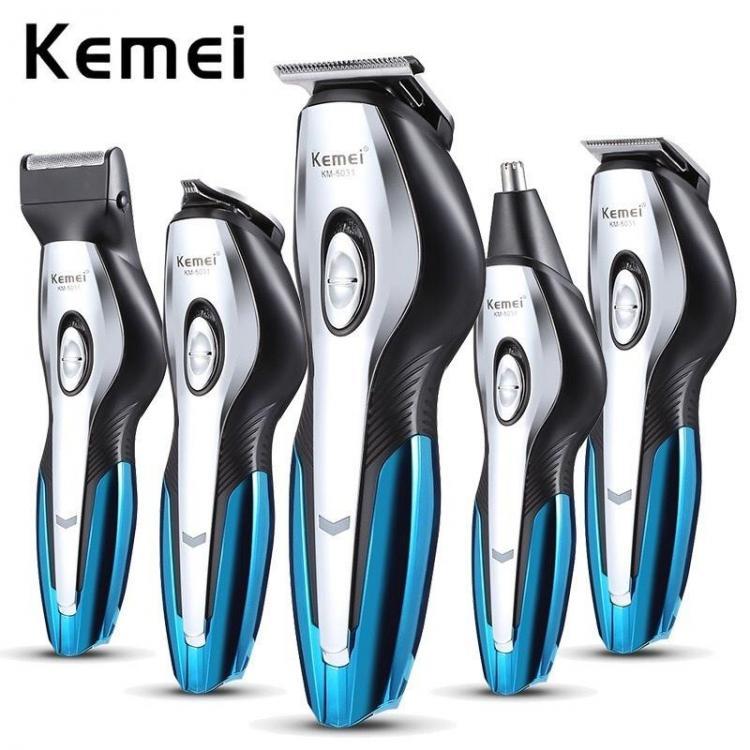 shopping ציוד גילוח והסרת שיער KEMEI KM-5031 Fast Charing Global Voltage Waterproof Electric Cordless Nose Hair Trimmer Men Clipper
