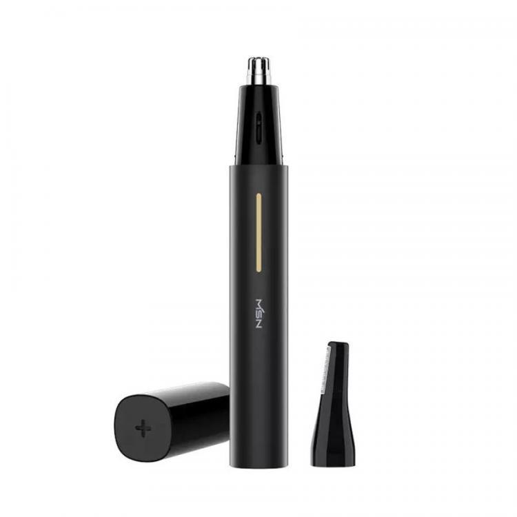shopping ציוד גילוח והסרת שיער MSN Portable LED Electric Nose Hair Trimmer Dual Blade Smart Touch Control Waterproof Self-washing Technology Nasal Hair Cleaner f