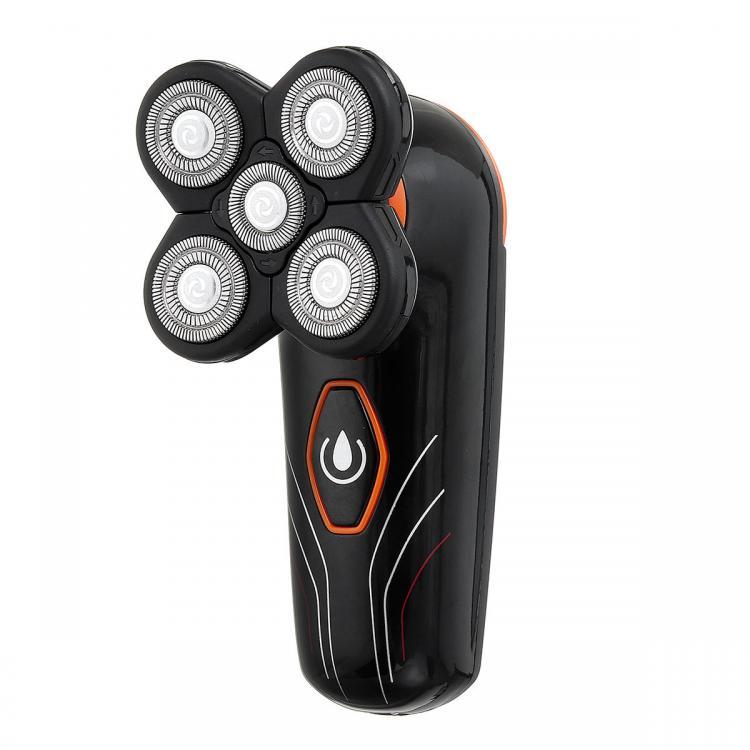 shopping ציוד גילוח והסרת שיער Electric Head Shaver Razor 5 Headed Rechargeable Waterproof Hair Clipper