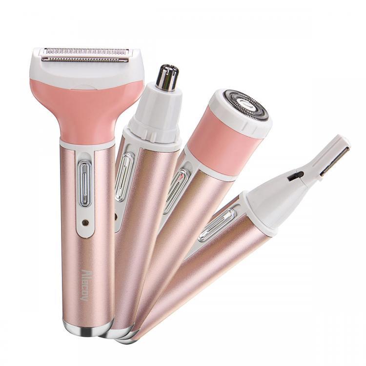 shopping ציוד גילוח והסרת שיער Multiused Hair Removal For Men&amp;Women 4-in-1 Trimmer Cordless Nose Skin Hair Remover