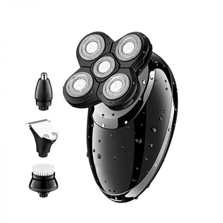 shopping ציוד גילוח והסרת שיער 4 in 1 5 Head Rechargeable Electric Razor Shaver Cordless Waterproof Beard Bald Head Hair Trimmer