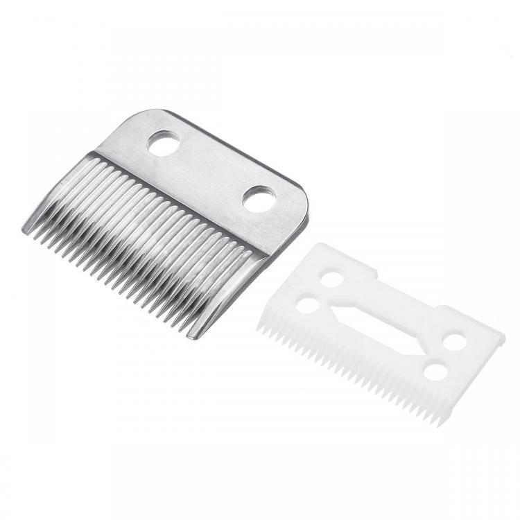 shopping ציוד גילוח והסרת שיער 2pcs Ceramic Cutter + Metal Bottom Cutter Electric Shear Replacement For Wahl Electric Shear