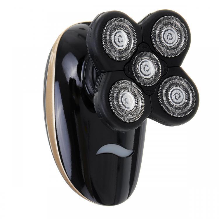 shopping ציוד גילוח והסרת שיער 5Head 4D Electric Men Bald  Beard Shaver Razor Cordless Hair Trimmer Clipper Groomer USB Rechargeable