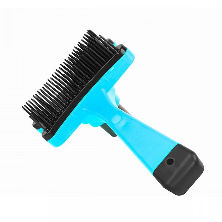 shopping ציוד גילוח והסרת שיער Pet Grooming Brush DeShedding Tool Dog Cat Fur Removal Rake Comb Edge Trimming