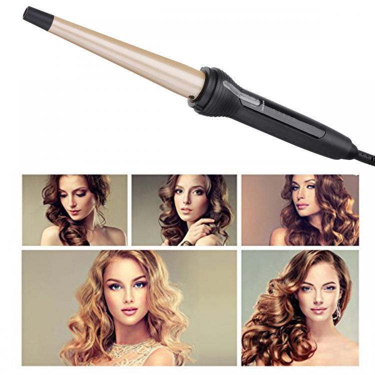 shopping ציוד גילוח והסרת שיער Rotating Electric Hair Salon Curler Tool Ceramic Curling Iron Wand Quick Heat Hair Styler