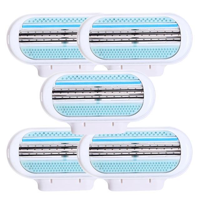shopping ציוד גילוח והסרת שיער 5Pcs Stainless Steel Razor Blade for Venus Shaving Head Shaver Blade Replacement Head