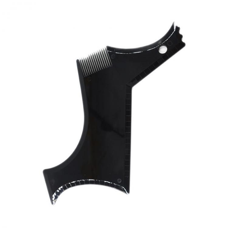 shopping ציוד גילוח והסרת שיער Men's Beard Styling Shaping Liner Template Tool Portable Beard Stencil Comb