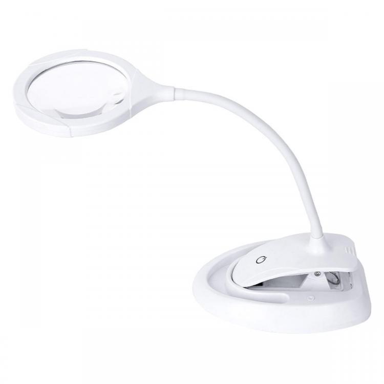 shopping משקפי קריאה 3 Gears Handheld Magnifier 5-10X Reading Magnifying Glass Lens Loupe with 15 LED Lights