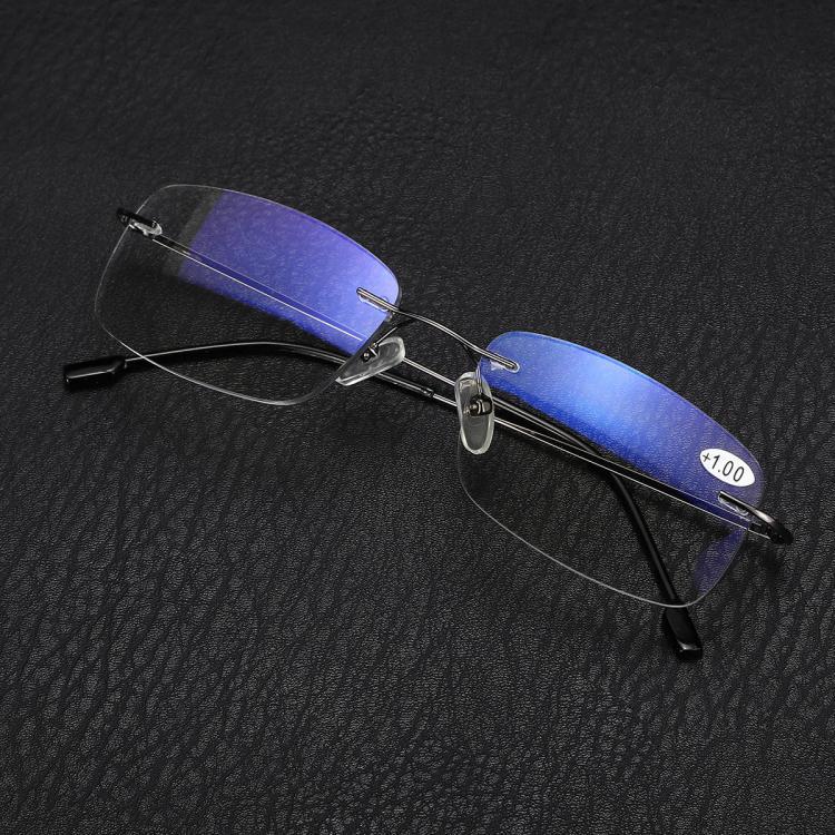 shopping משקפי קריאה Half Metal Rim Multi Focus Progressive Reading Glasses