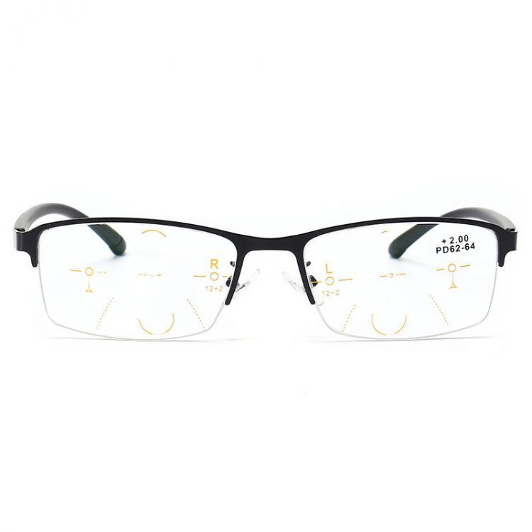 shopping משקפי קריאה KCASA Progressive Multi-focus Reading Glasses Multifocal Metal Glass 9609