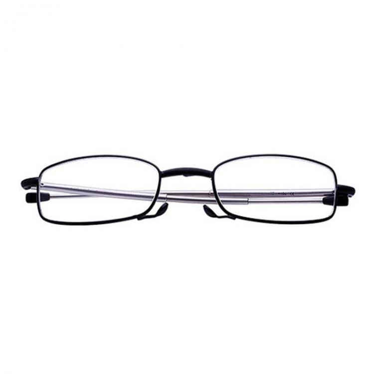 shopping משקפי קריאה Portable Folding Comfortable Reading Glasses Metal Full Frame With Case