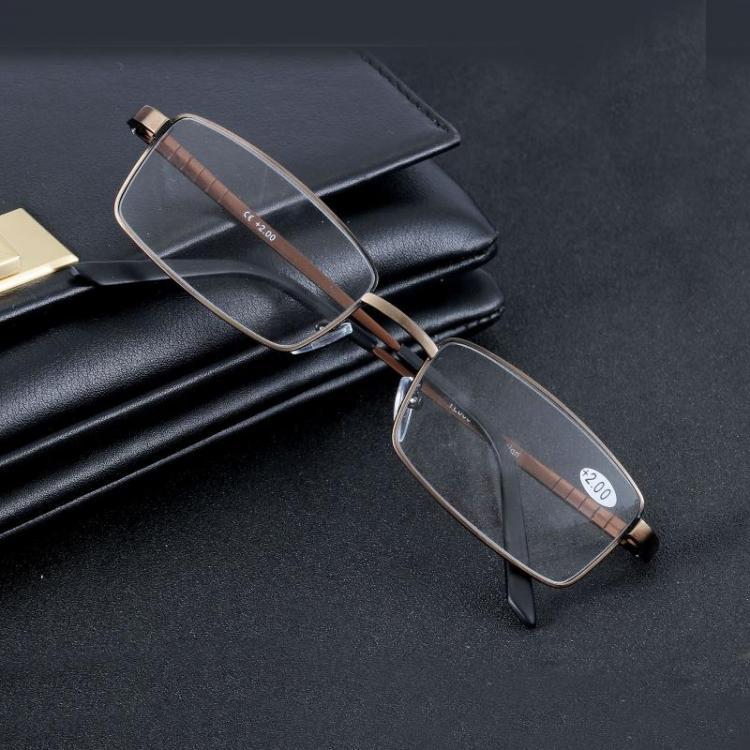 shopping משקפי קריאה Aluminum Alloy Reading Glasses Resin Lens Presbyopic Glasses