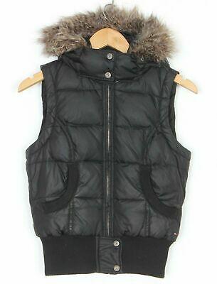 shopping מעילים וג׳קטים TOMMY HILFIGER Fur Hooded Down Gilet Waistcoat Bodywarmer Women Size XS MJ2541