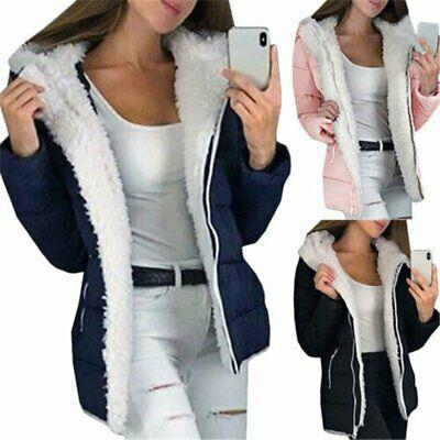 shopping מעילים וג׳קטים Womens Warm Coat Hooded Jacket Casual Coat Winter Parka Outwear Coats Fur Fluffy