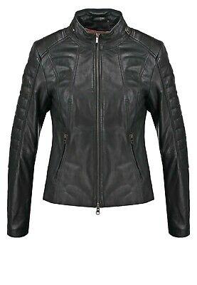 shopping מעילים וג׳קטים Damen Lederjacke Echt Lammleder Pure Leder Bomber Bikerjacke - WJA649