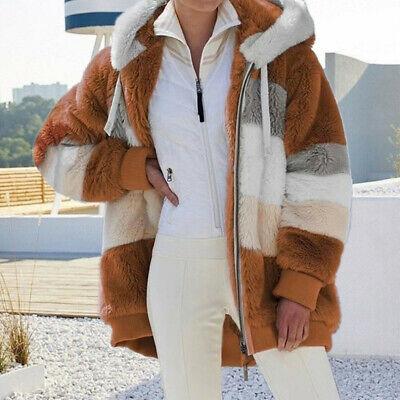 shopping מעילים וג׳קטים Femmes Chaud Ours en Peluche Moelleux Manteau Polaire Veste Capuche Couleur