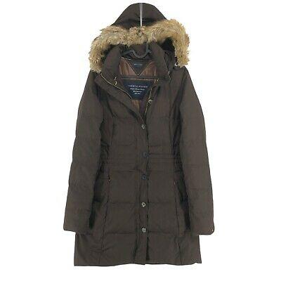 shopping מעילים וג׳קטים TOMMY HILFIGER Dark Brown Hooded Down Puffer Parka Jacket Coat Size S