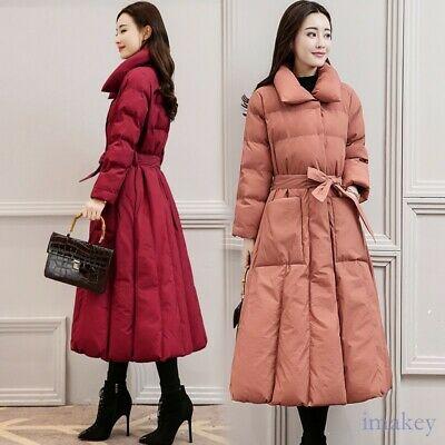 shopping מעילים וג׳קטים Womens Winter Cotton-padded Clothes Slim Fit Overknee Thicken Coats Sweet Jacket