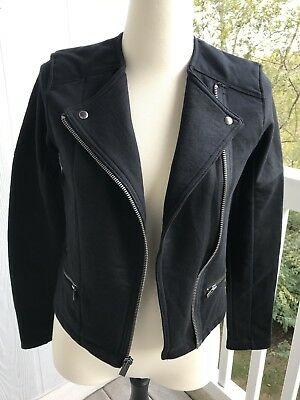 shopping מעילים וג׳קטים Gap FT Moto Stylish Jacket color True Black Sz M (133115)