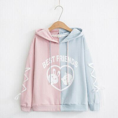 shopping מעילים וג׳קטים Cute Sweet Style Embroidery Printing Fashion Cartoons Hooded Jacket Women's Top