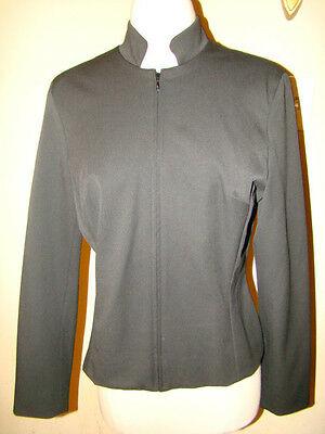 shopping מעילים וג׳קטים CACH 'E BLACK FITTED ZIPPER JACKET WOMENS SIZE 8 * NICE !! $$$$$