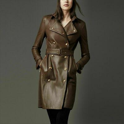 shopping מעילים וג׳קטים Donna Vera pelle D'Agnello Cappotto Trench Midlength Premium Giacca