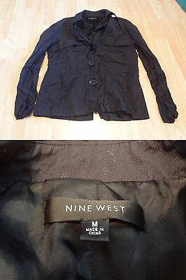 shopping מעילים וג׳קטים Women's Nine West M Black Jacket W/ Light Metallic Sparkle