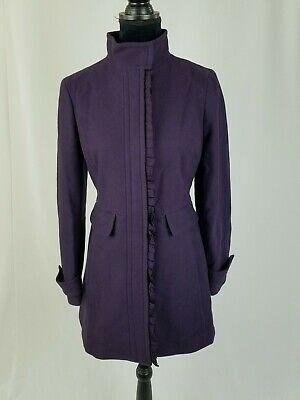 shopping מעילים וג׳קטים Banana Republic Donna P/S Plum Misto Lana Zip Cappotto Increspatura Anteriore