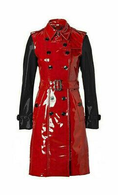 shopping מעילים וג׳קטים PVC Vinyl Women's Trench Coat multi color All sizes